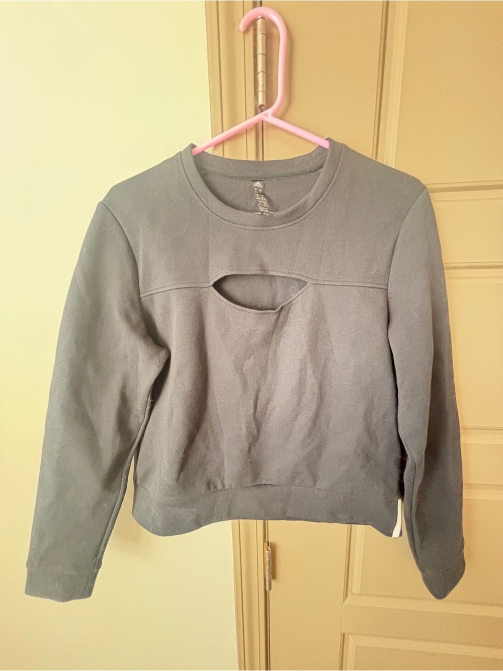 adidas Women's black Cutout Sweatshirt worn twice